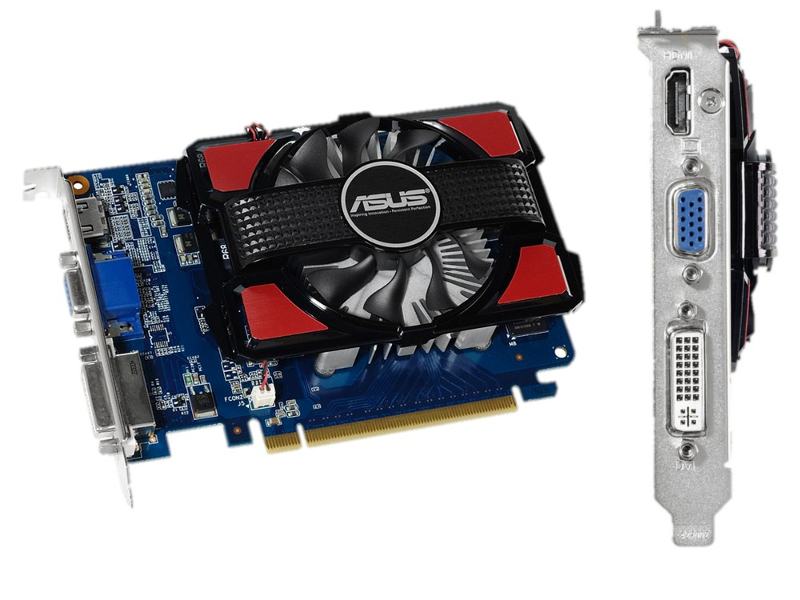 Asus GeForce GT 730 700Mhz PCI-E 2.0 4096Mb 1100Mhz 128 bit DVI HDMI HDCP GT730-4GD3