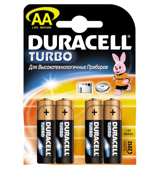Duracell Батарейка AA - Duracell Turbo MAX LR6-MN1500 NEW (4 штуки)