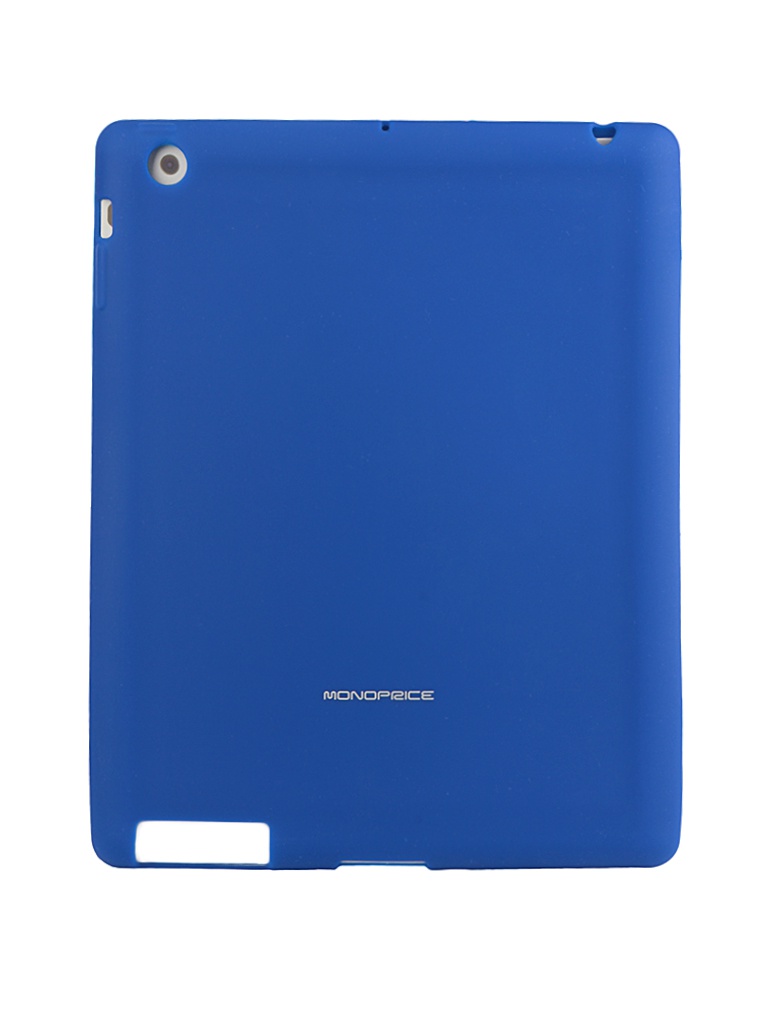  Аксессуар Чехол Monoprice Premium Silicone Case for iPad 2 / iPad 3 / iPad 4 Blue 8444