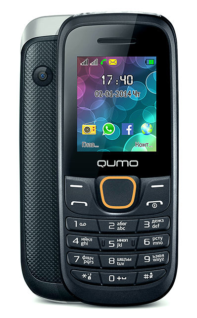 Сотовый телефон Qumo Push 184GPRS Black