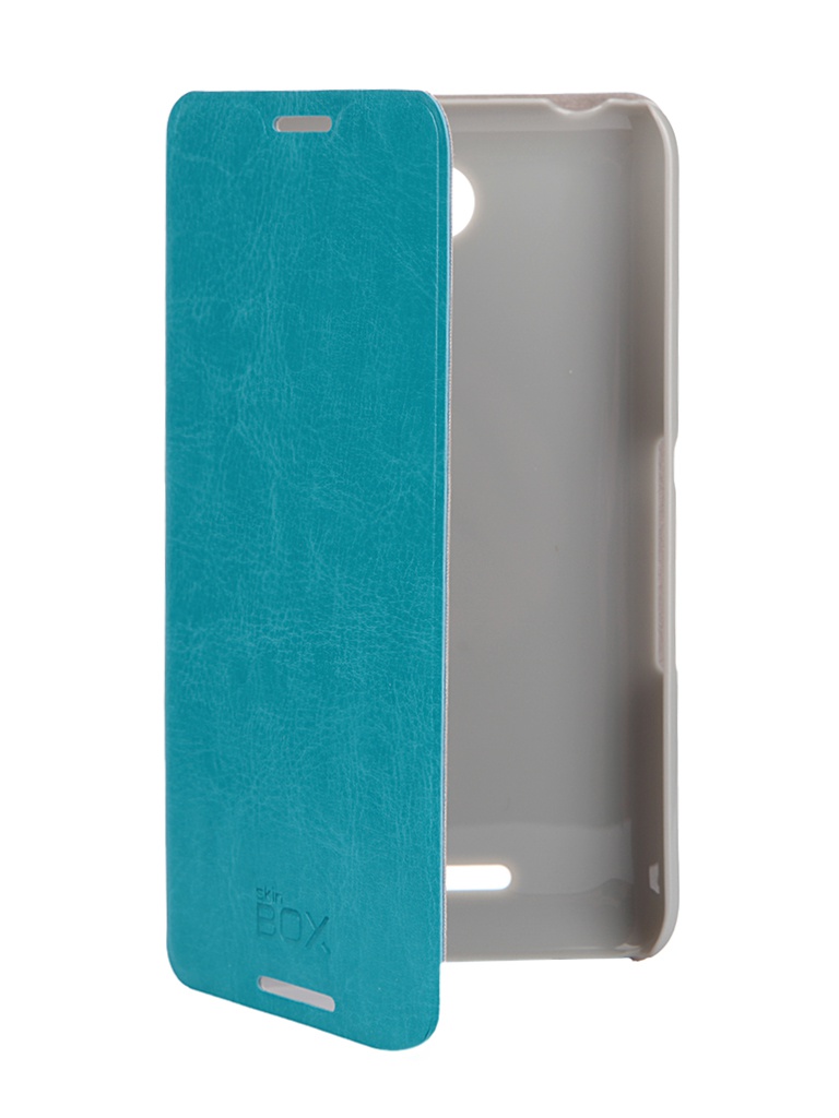  Аксессуар Чехол Sony Xperia E4 SkinBox Lux Blue T-S-AXE4-003