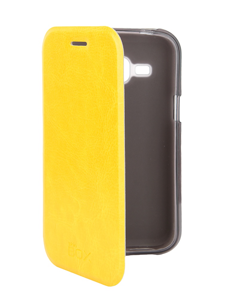  Аксессуар Чехол Samsung J1 3G DS SkinBox Lux Yellow T-S-SJ1-003