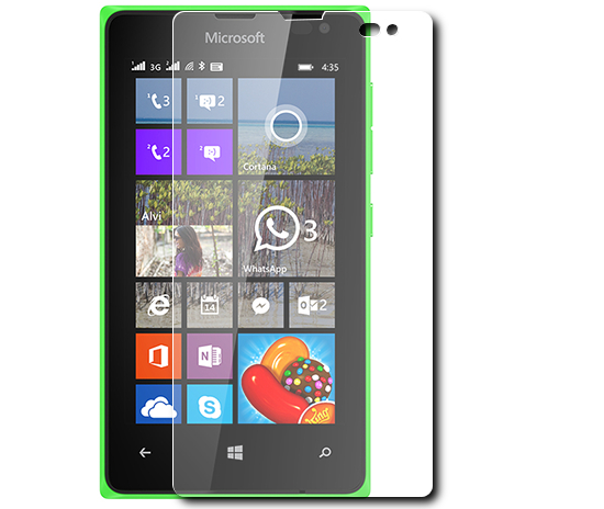  Аксессуар Защитное стекло Microsoft Lumia 435 / 532 SkinBox 0.3mm 2.5D глянцевое SP-107