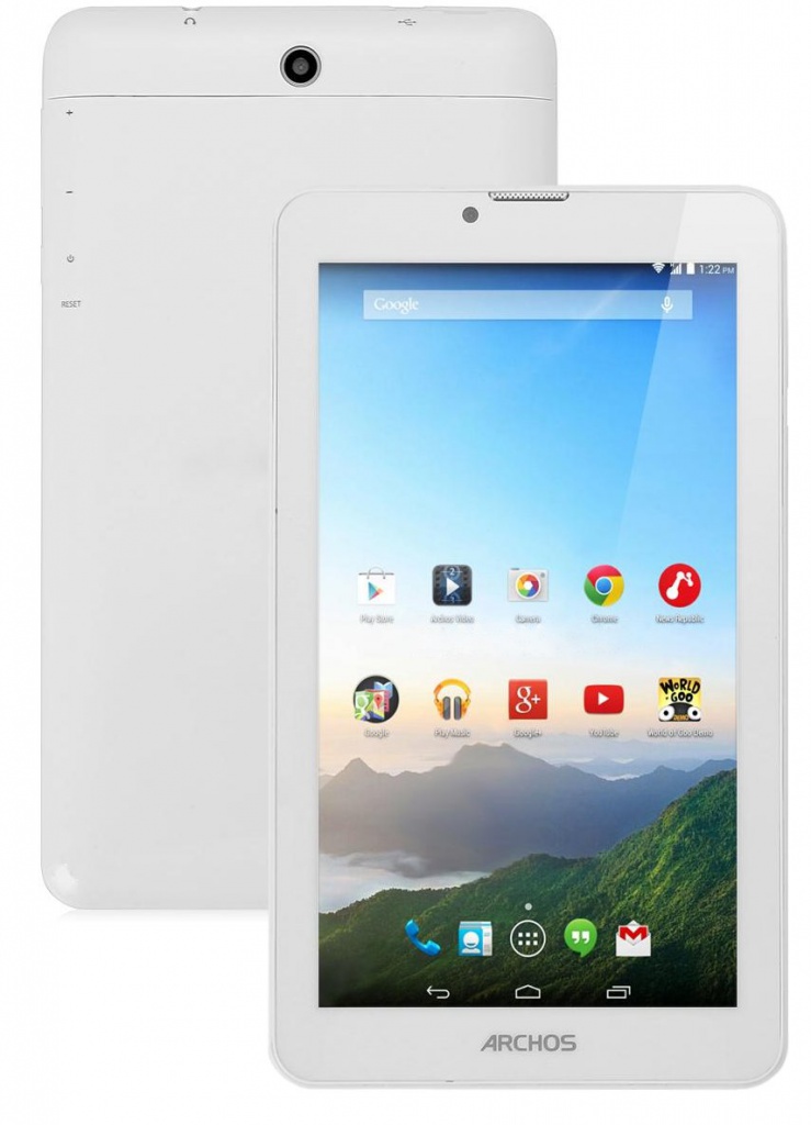Archos 70b Xenon White 502801 (MT8312 1.3 GHz/512Mb/4Gb/GPS/3G/Wi-Fi/Cam/7.0/1024x600/Android)