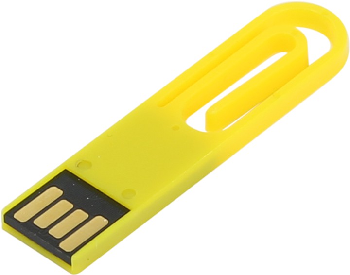 Iconik 8Gb - Iconik Скрепка for Your Logo Yellow PL-CLIPY-8GB