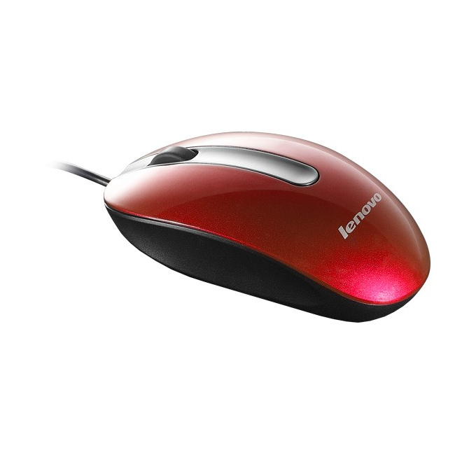 Lenovo Мышь проводная Lenovo Optical Mouse M3803 Red 888013577