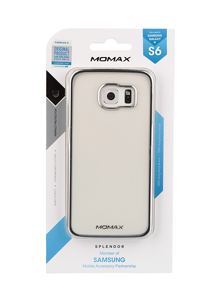  Аксессуар Чехол Samsung Galaxy S6 MOMAX Splendor Case Silver CXSAS6CS