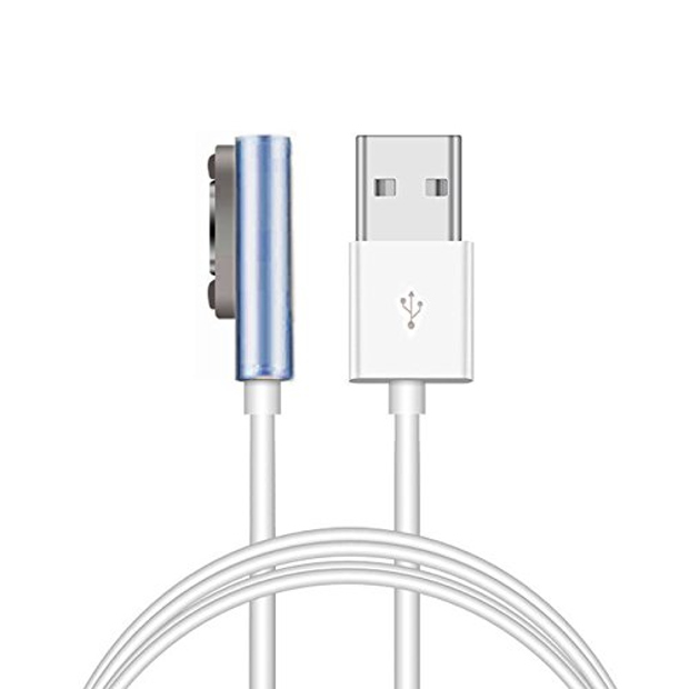  Аксессуар Ainy Magnetic Charging Cable - кабель for Sony Xperia Z1 / Z2 / Z3 White-Blue