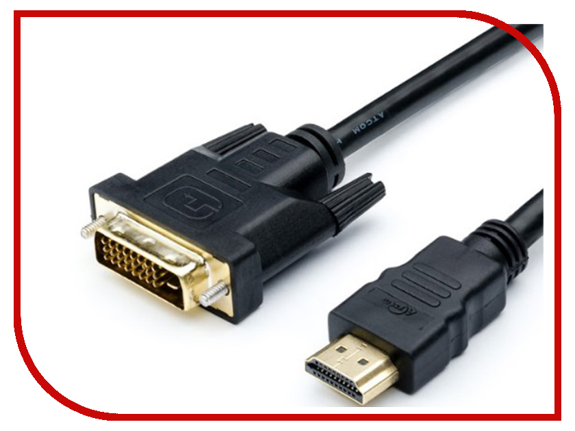  ATcom DVI-HDMI 1.8m Black 3808