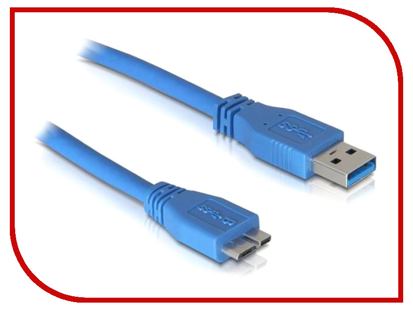  ATcom USB 3.0 AM - Micro-B 0.8m Blue 12825