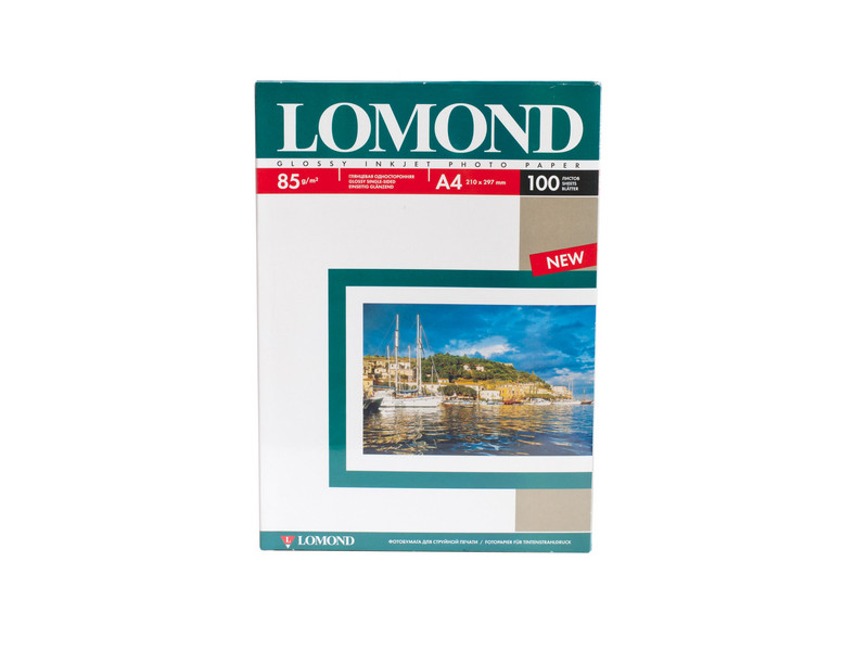 Lomond Фотобумага Lomond 0102145 глянцевая 85g/m2 А4 односторонняя 100 листов