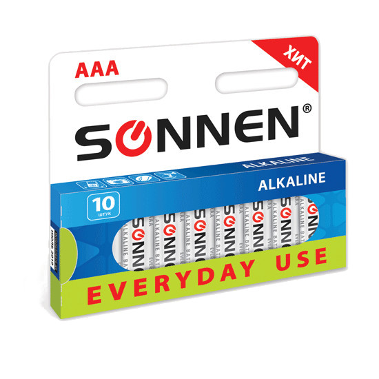  Батарейка AA - SONNEN 451086 LR6 Everyday use (10 штук)