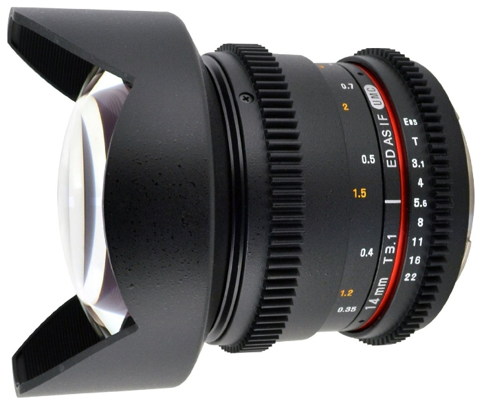 Объектив Samyang Canon M MF 14 mm T3.1 AS ED IF UMC-2 VDSLR II от Pleer Объектив Samyang Canon M MF 14 mm T3.1 AS ED IF UMC-2 VDSLR II от Pleer