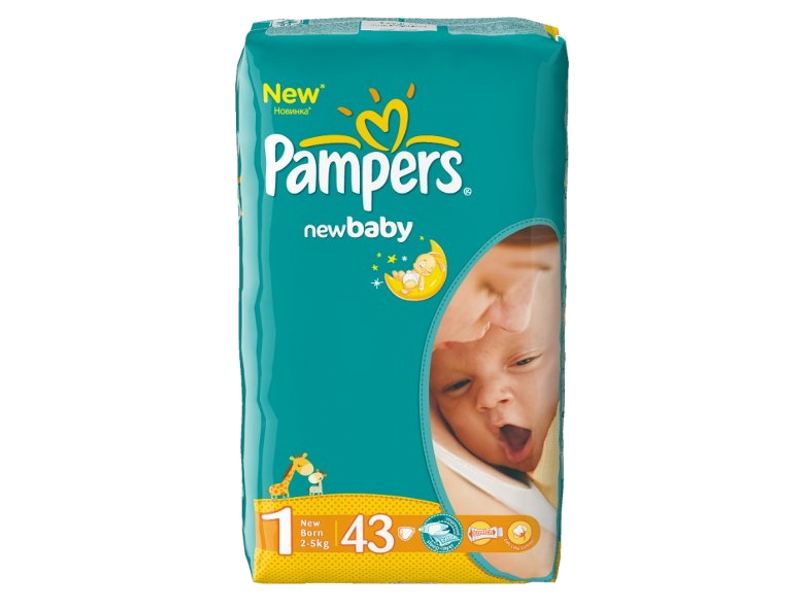 Pampers - Подгузник Pampers New Baby-Dry Newborn 2-5кг 43шт PA-81499846