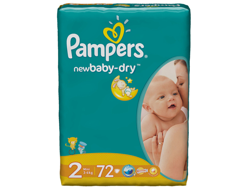 Pampers - Подгузник Pampers New Baby-Dry Mini 3-6кг 72шт PA-81446625