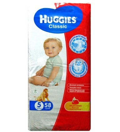 Huggies - Подгузник Huggies Classic 5 11-25кг 58шт 2603362042
