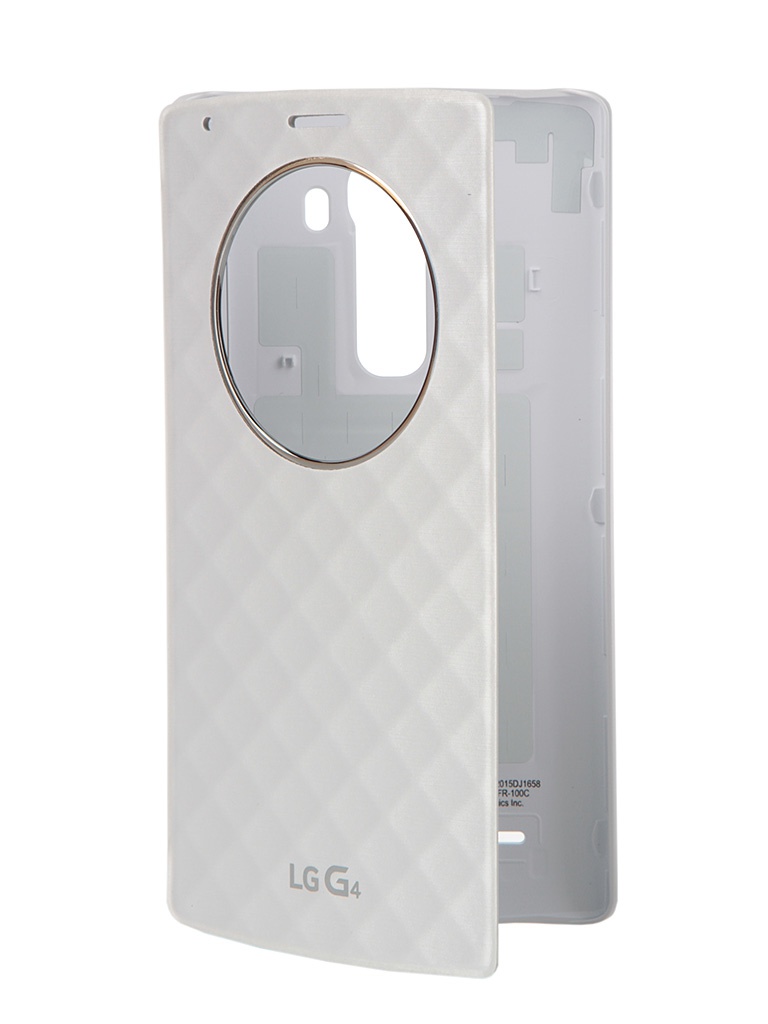 LG Аксессуар Чехол-книжка LG G4 H818 Quick Window White CFR-100C.AGRAWH