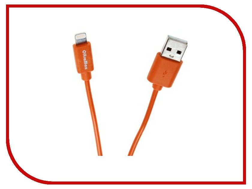 Аксессуар OltraMax USB 2.0 to Lightning 1m Orange OM-K-00059