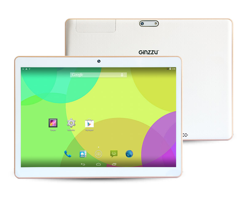 Ginzzu GT-X870 White MediaTek MT8382 1.3 GHz/1024Mb/8Gb/3G/Wi-Fi/Bluetooth/Cam/9.6/1280x800/Android