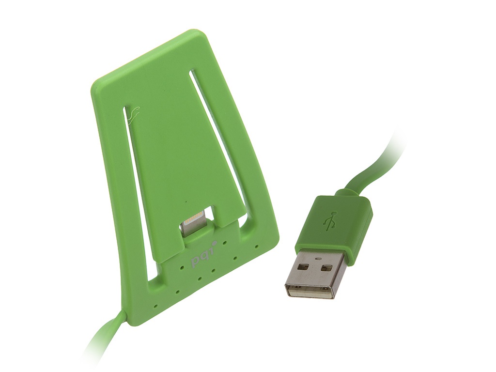 PQI Аксессуар PQI USB to Lightning for iPhone/iPod Green PQI-iSTANDCHARGE-GN