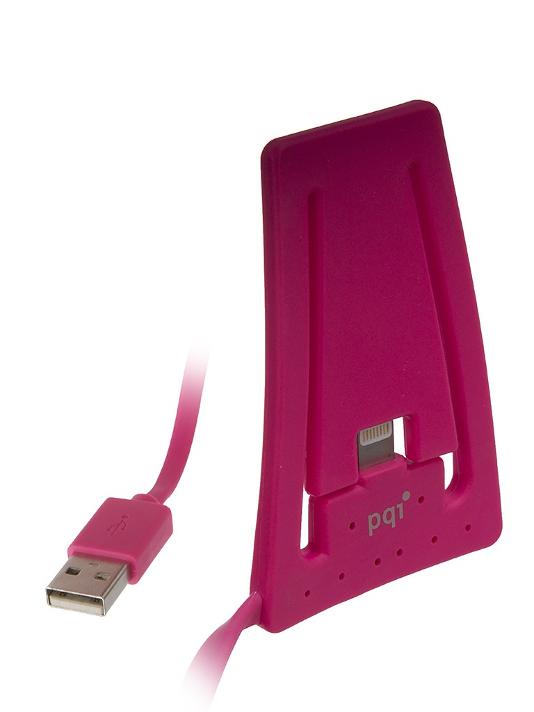 PQI Аксессуар PQI USB to Lightning for iPhone/iPod Pink PQI-iSTANDCHARGE-PK
