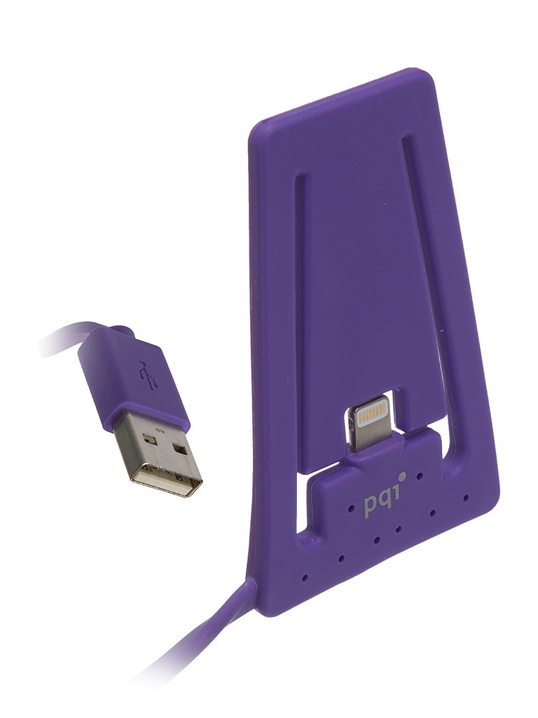 PQI Аксессуар PQI USB to Lightning for iPhone/iPod Purple PQI-iSTANDCHARGE-PP