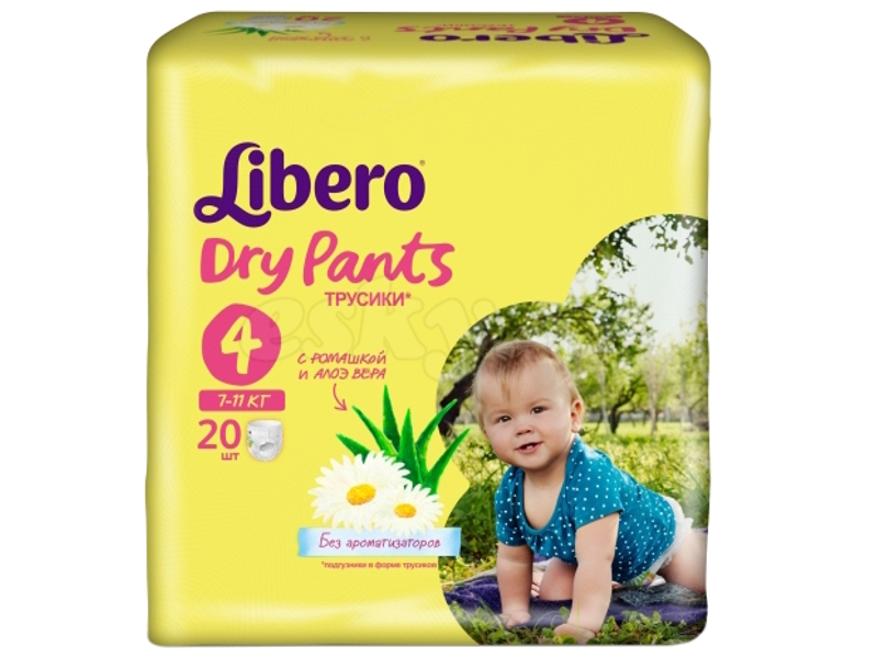  Подгузники Libero Dry Pants Maxi 7-11кг 20шт 3867