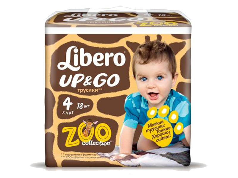 Libero - Подгузник Libero Up & Go Maxi 7-11кг 18шт 5582