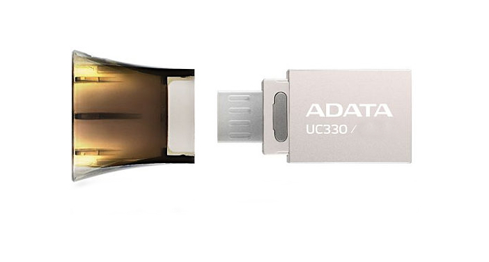 A-Data 32Gb - A-Data DashDrive UC330 OTG USB 2.0/MicroUSB Silver-Black AUC330-32G-RBK