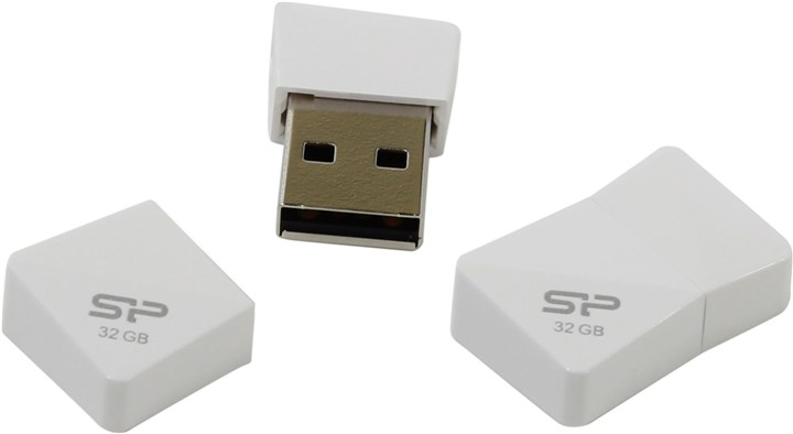 Silicon Power 32Gb - Silicon Power Touch T08 USB 2.0 White SP032GBUF2T08V1W