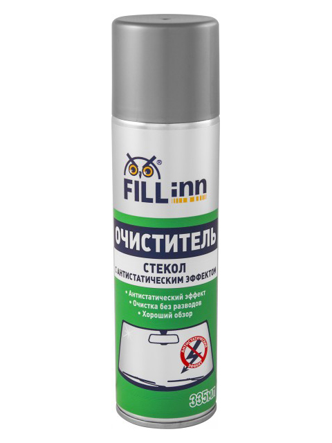  Аксессуар FILLinn FL014 очиститель стекла с антистатическим эффектом аэрозоль 335мл