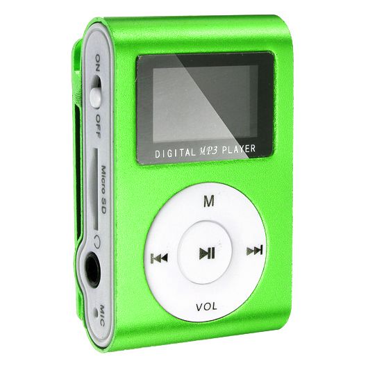 Perfeo Плеер Perfeo VI-M001-Display Music Clip Titanium Green
