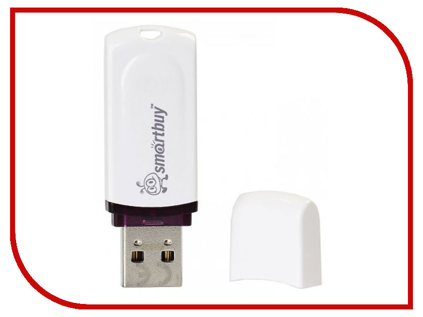 USB Flash Drive (флешка) SB16GBPN-W  USB Flash Drive 16Gb - SmartBuy Paean White SB16GBPN-W
