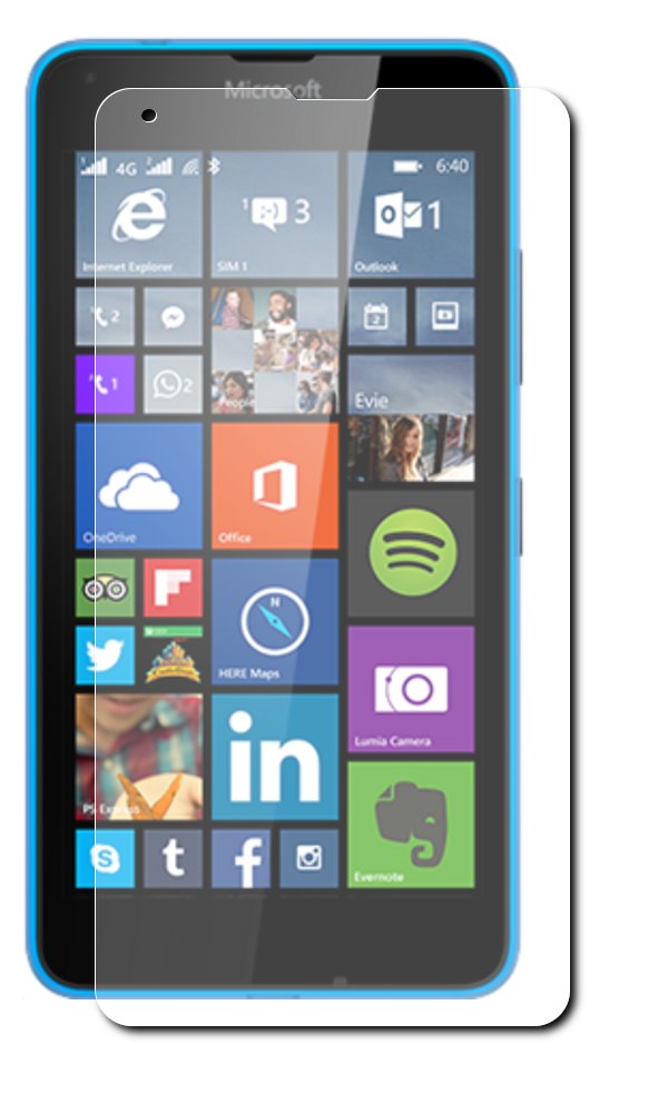 LuxCase Аксессуар Защитная пленка Microsoft Lumia 640 / 640 Dual LuxCase суперпрозрачная 81308