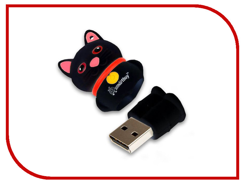 USB Flash Drive 16Gb - SmartBuy Wild Series Catty Black SB16GBCatK