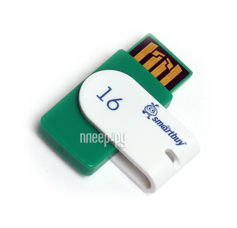 USB Flash Drive 16Gb - SmartBuy Vortex Green SB16GBVox-G<br>