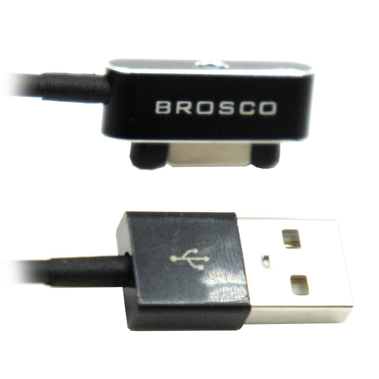  Аксессуар BROSCO Magnetic Charging Cable CABLE-MAGNET-03-BLACK - кабель for Sony Xperia Z1 / Z2 / Z3 Black