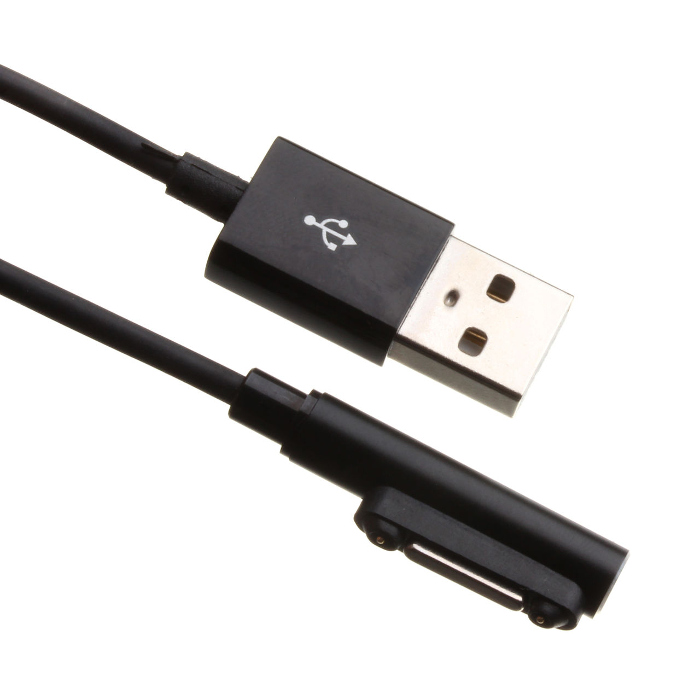  Аксессуар BROSCO Magnetic Charging Cable CABLE-MAGNET-04-BLACK - кабель for Sony Xperia Z1 / Z2 / Z3 Black