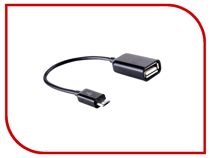  BROSCO OTG USB - Micro USB Black OTG-CABLE-01-BLACK