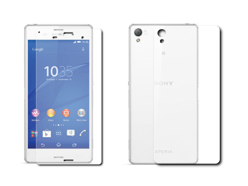  Аксессуар Защитное стекло Sony Xperia Z3 Compact BROSCO 0.3mm Front&Back Z3C-FRONT&BACK-GLASS