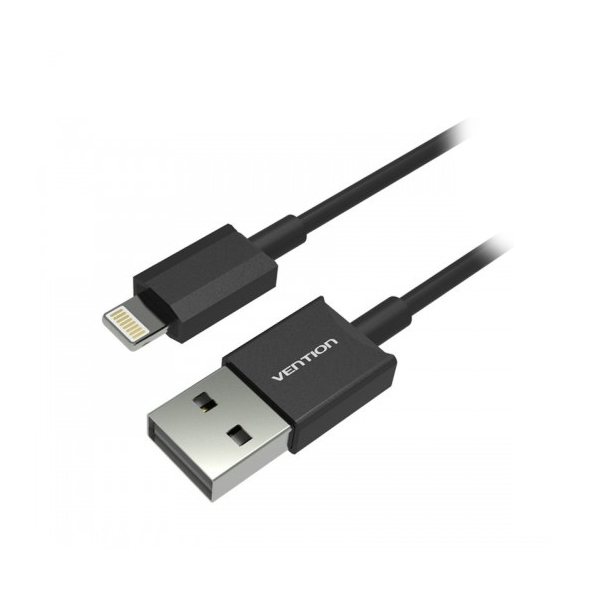  Аксессуар Vention USB 2.0 AM - Linghtning 8M для iPhone 5 / 6 Black VAI-C02-B100