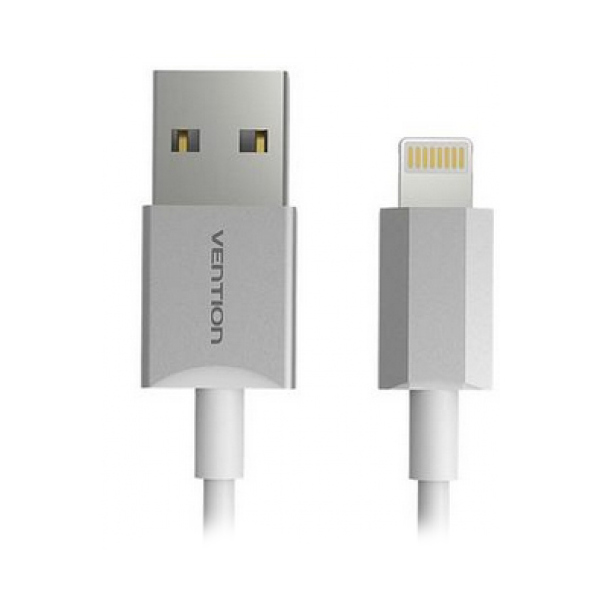  Аксессуар Vention USB 2.0 AM - Linghtning 8M для iPhone 5 / 6 Silver VAI-C02-W100