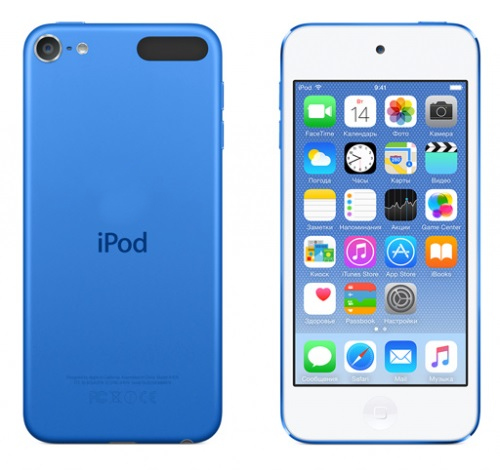Apple Плеер APPLE iPod Touch 6 - 64Gb Blue MKHE2RU/A