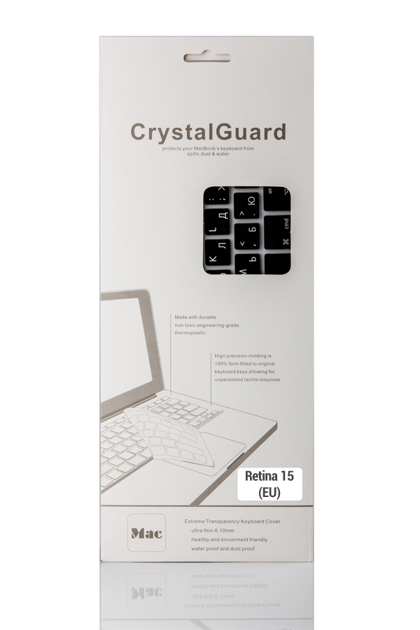  Гаджет BTA CrystalGuard (EU) Black BTA-15-1501 Накладка на клавиатуру для ноутбука MacBook Retina 15