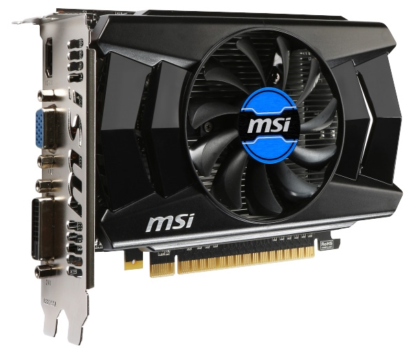 MSI GeForce GTX 750 1059Mhz PCI-E 3.0 1024Mb 5000Mhz 128 bit DVI HDMI HDCP N750-1GD5/OCV1
