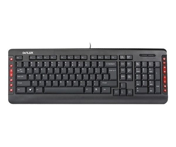 Delux Клавиатура Delux K5015 PS/2 Black