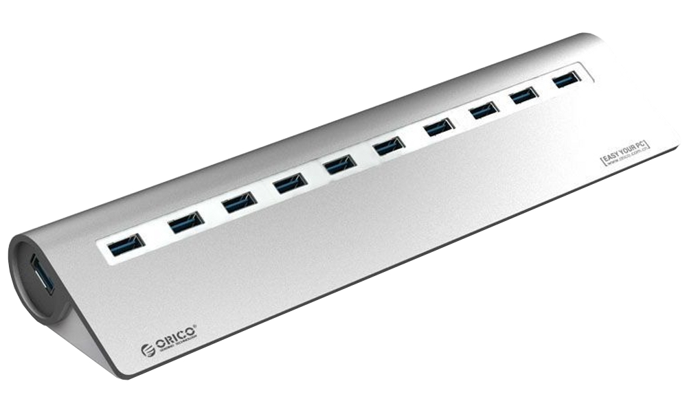  Хаб USB Orico M3H10-SV 10-Ports Silver