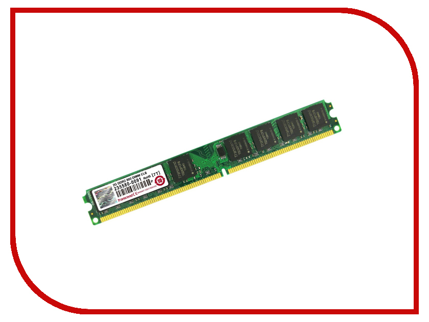   Transcend DDR2 DIMM 800MHz PC2-6400 - 2Gb JM800QLU-2G