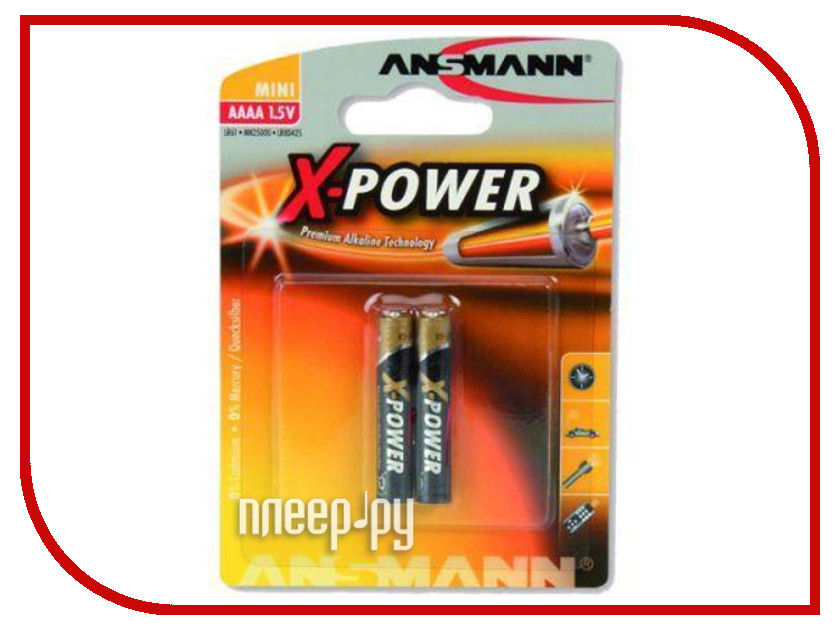  AAAA - Ansmann X-Power LR8 / 25A 1510-0005 (2 )