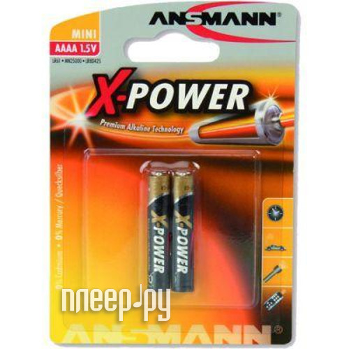 Ansmann Батарейка AAAA - Ansmann X-Power LR8 / 25A 1510-0005 (2 штуки)